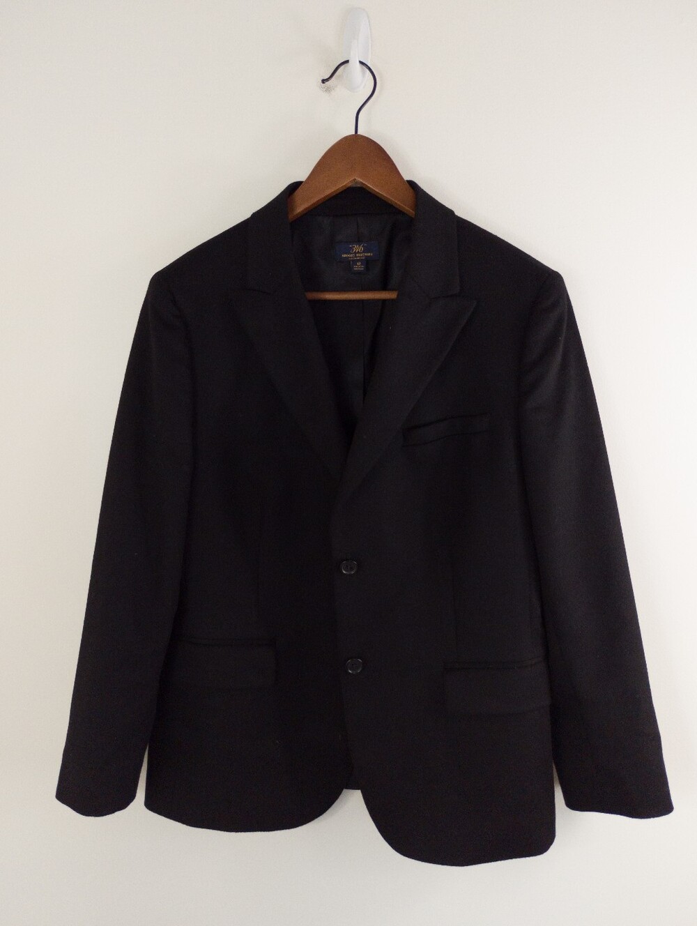 Brooks Brothers 346 Ada Cashmere Blazer Black Size 12 - Picture 1 of 10